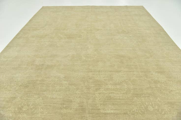 Detailansicht von 300cm x 425cm Handgeknüpft Überfärbter Ziegler Teppich