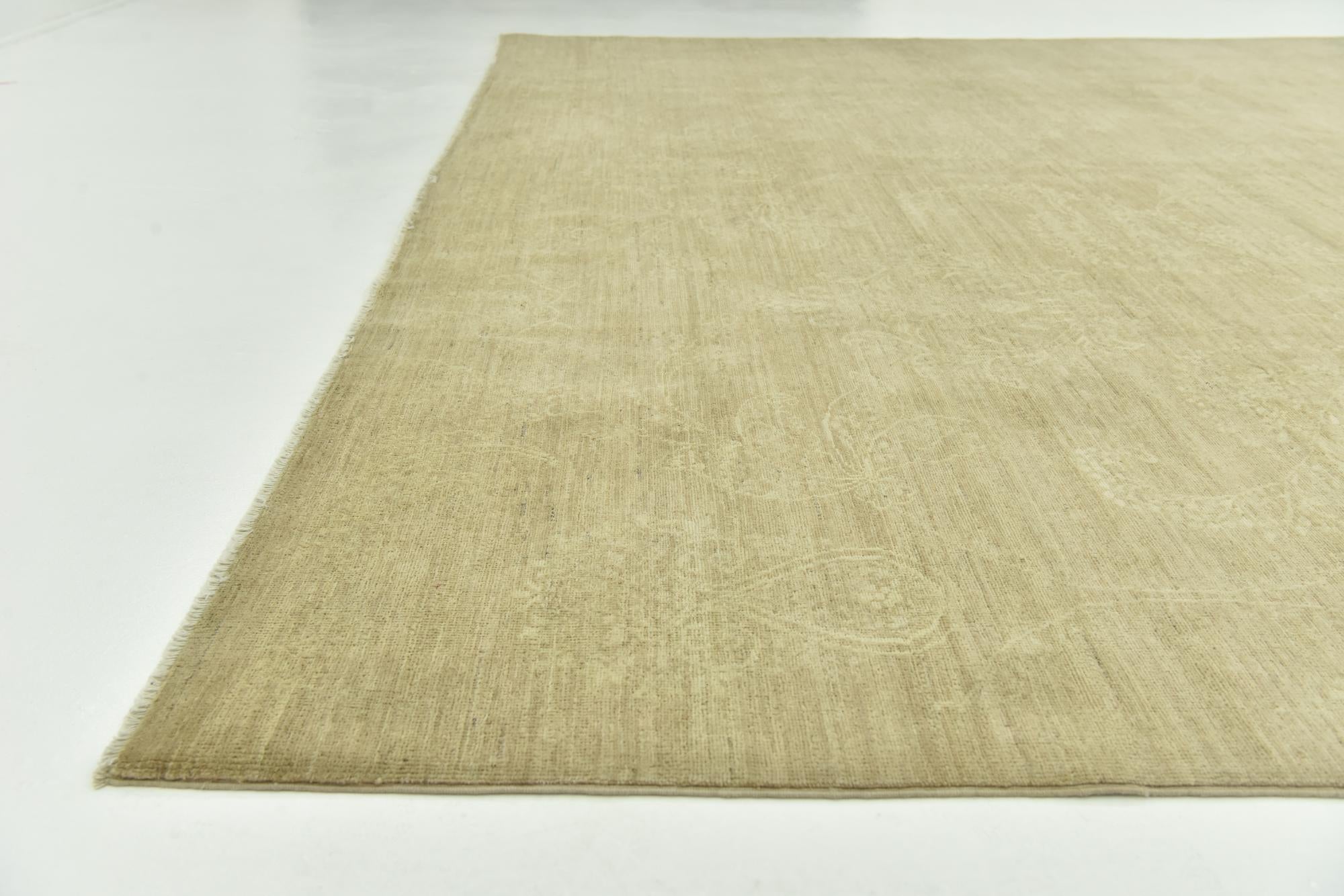 9' 10 x 14' Hand Knotted Over-Dyed Ziegler Rug