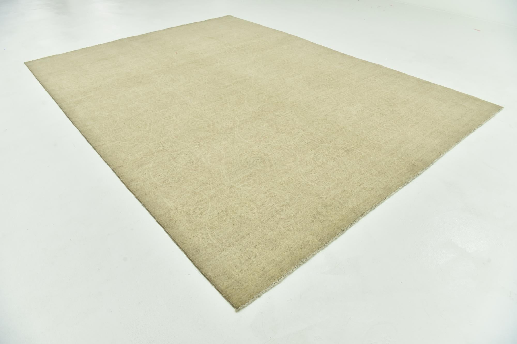 8' 8 x 11' 10 Hand Knotted Over-Dyed Ziegler Rug