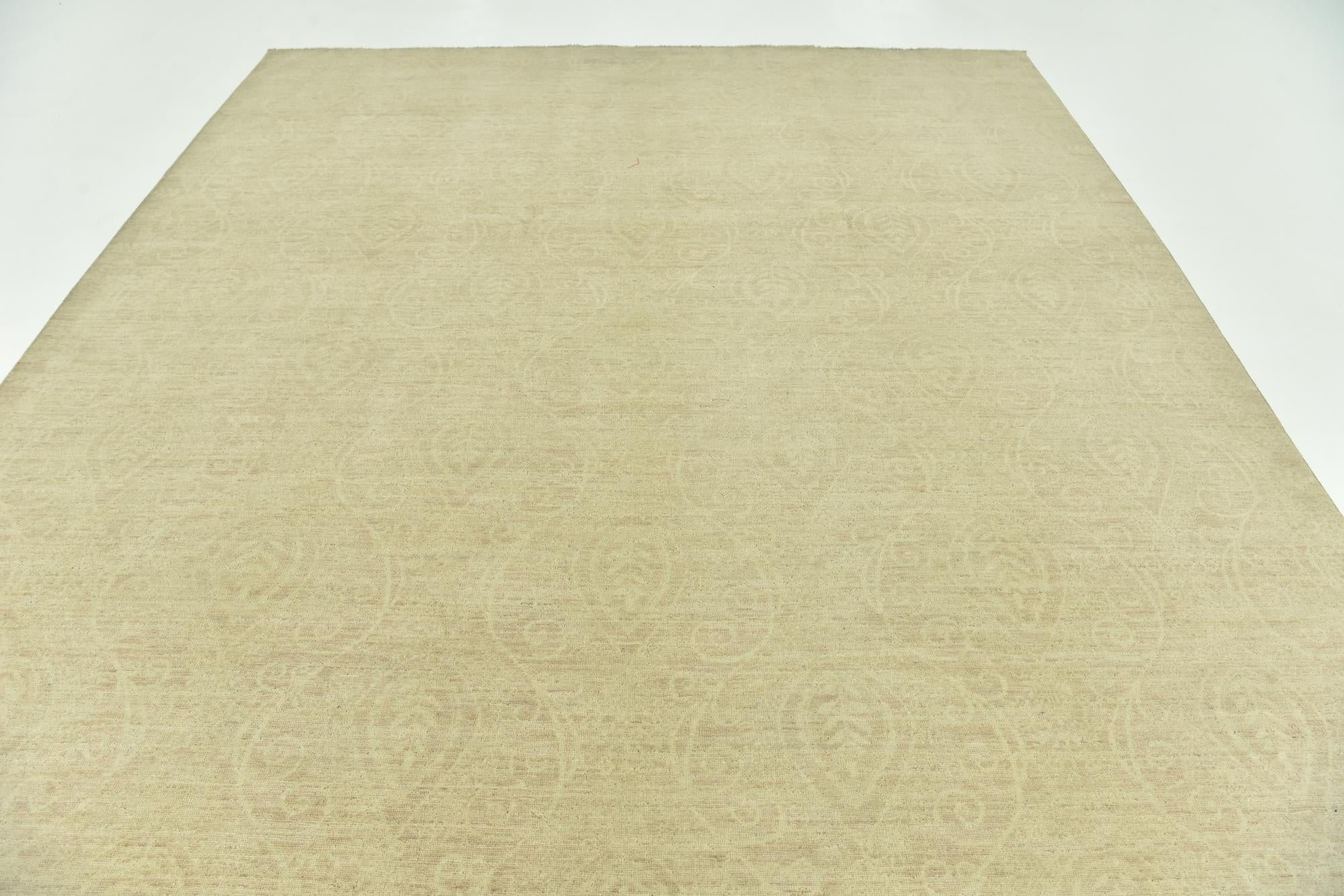 8' 8 x 11' 10 Hand Knotted Over-Dyed Ziegler Rug