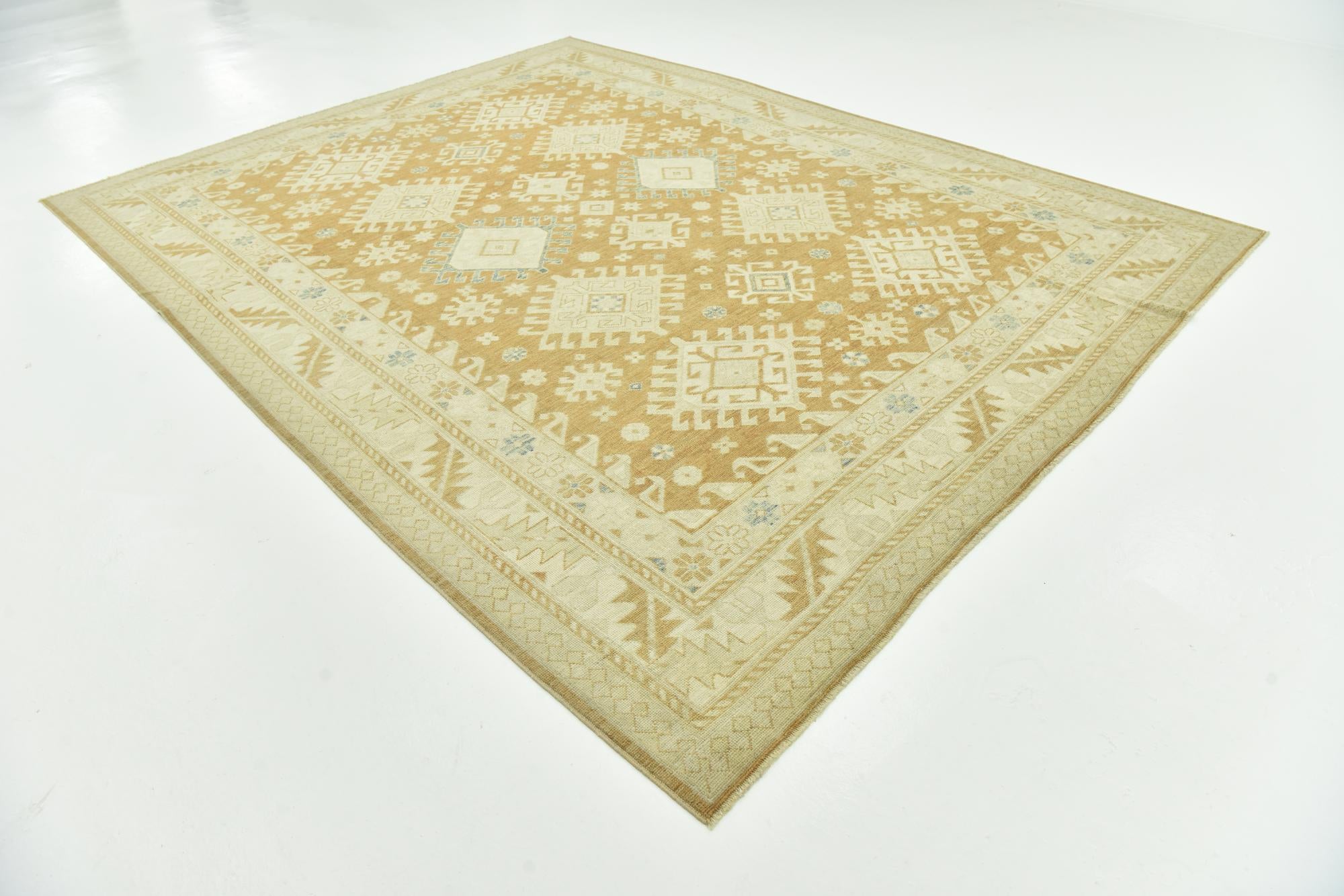 9' 6 x 12' 6 Hand Knotted Peshawar Ziegler Wool Rug