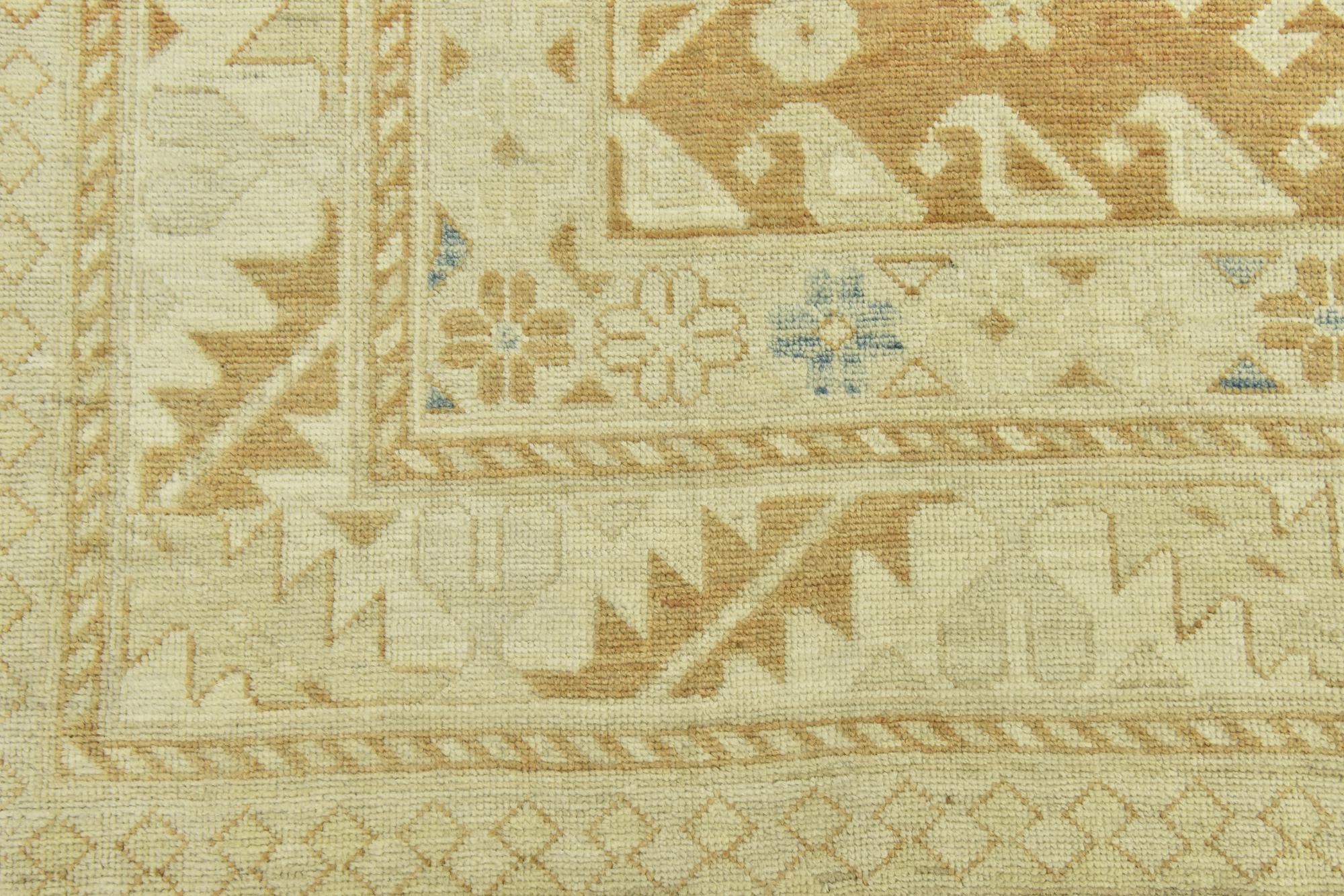 9' 6 x 12' 6 Hand Knotted Peshawar Ziegler Wool Rug