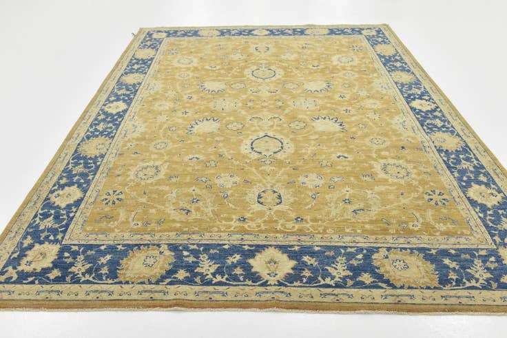 Detail image of 8' 1 x 10' 6 Hand Knotted Peshawar Ziegler Rug