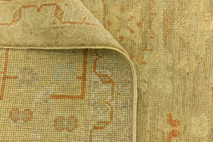 8' 5 x 9' 9 Hand Knotted Peshawar Ziegler Wool Rug