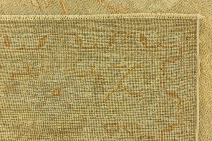 8' 5 x 9' 9 Hand Knotted Peshawar Ziegler Wool Rug