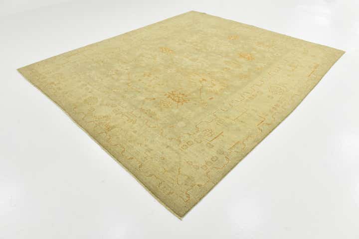 8' 5 x 9' 9 Hand Knotted Peshawar Ziegler Wool Rug