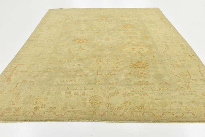 8' 5 x 9' 9 Hand Knotted Peshawar Ziegler Wool Rug