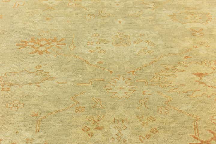 8' 5 x 9' 9 Hand Knotted Peshawar Ziegler Wool Rug