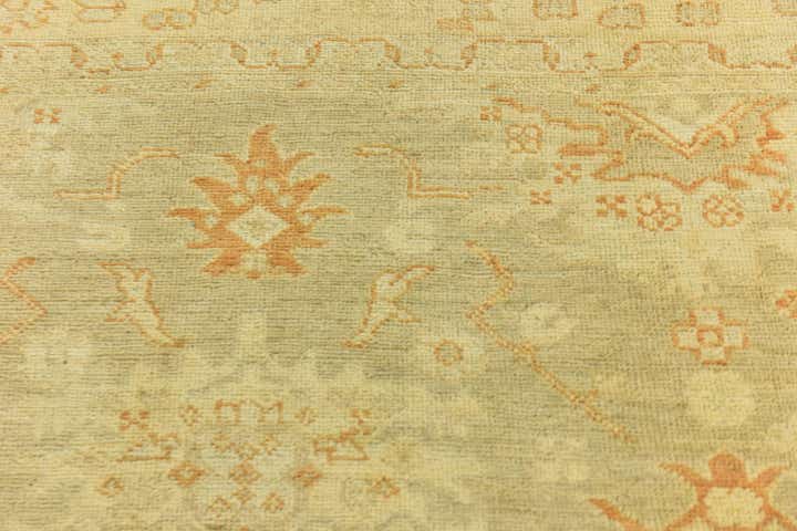 8' 5 x 9' 9 Hand Knotted Peshawar Ziegler Wool Rug