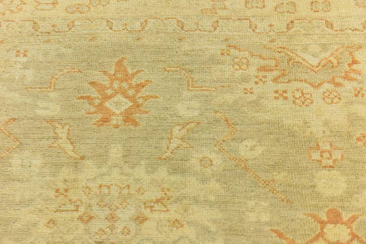 Detail image of 8' 5 x 9' 9 Hand Knotted Peshawar Ziegler Wool Rug