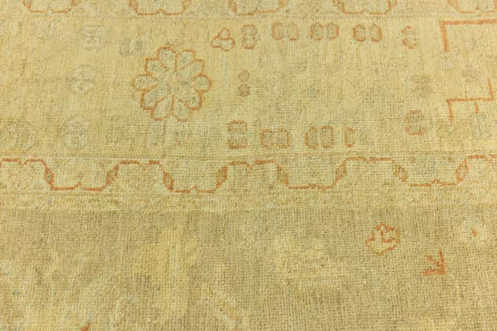 8' 5 x 9' 9 Hand Knotted Peshawar Ziegler Wool Rug