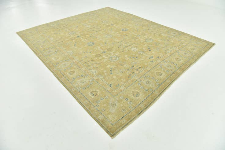 Detail image of 8' 5 x 9' 10 Hand Knotted Peshawar Ziegler Rug