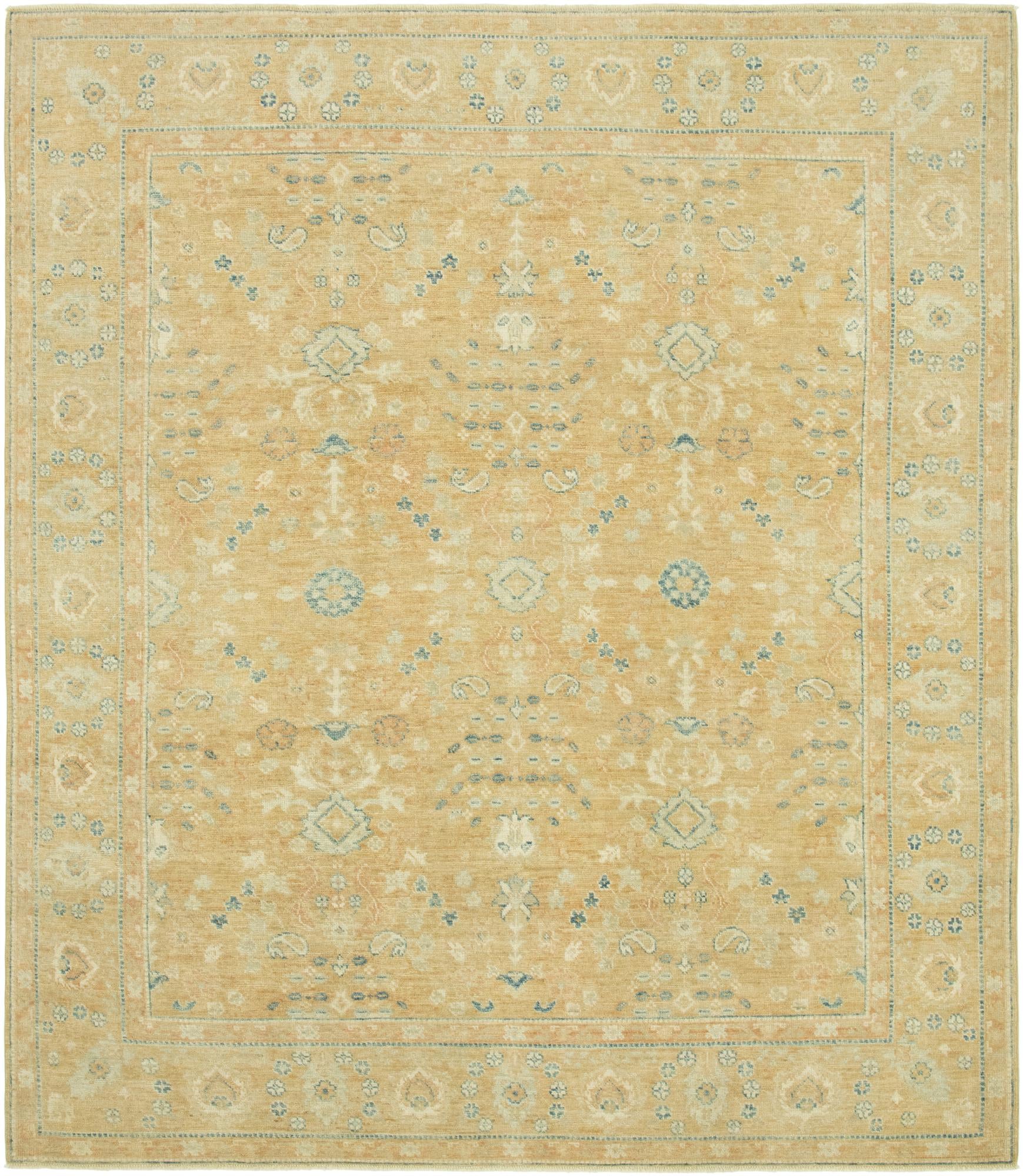 8' 5 x 9' 10 Hand Knotted Peshawar Ziegler Rug