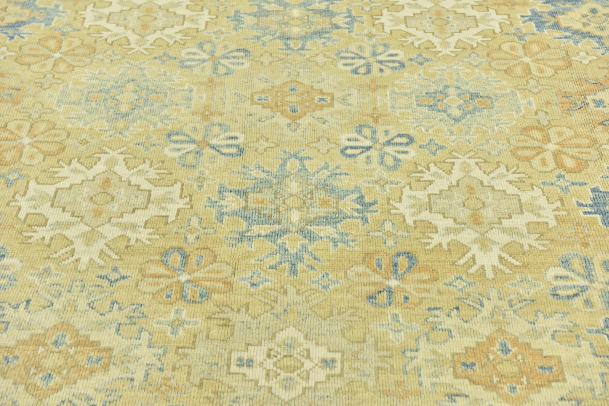 9' 6 x 12' Hand Knotted Peshawar Ziegler Wool Rug
