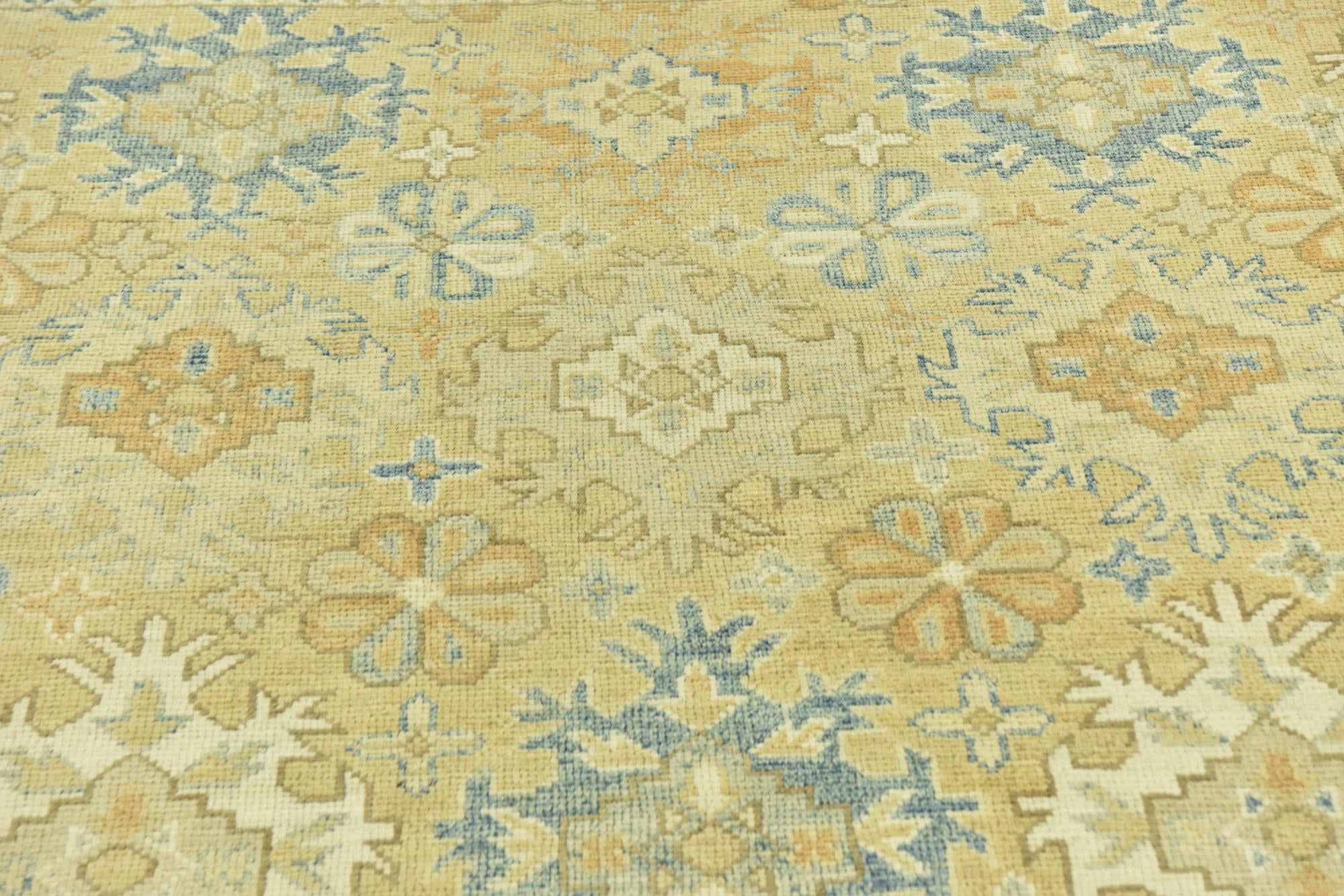 9' 6 x 12' Hand Knotted Peshawar Ziegler Wool Rug
