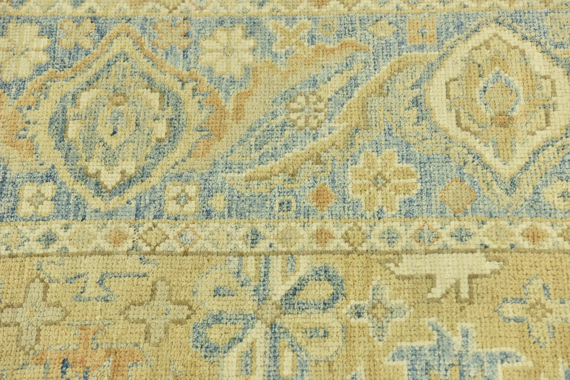 9' 6 x 12' Hand Knotted Peshawar Ziegler Wool Rug