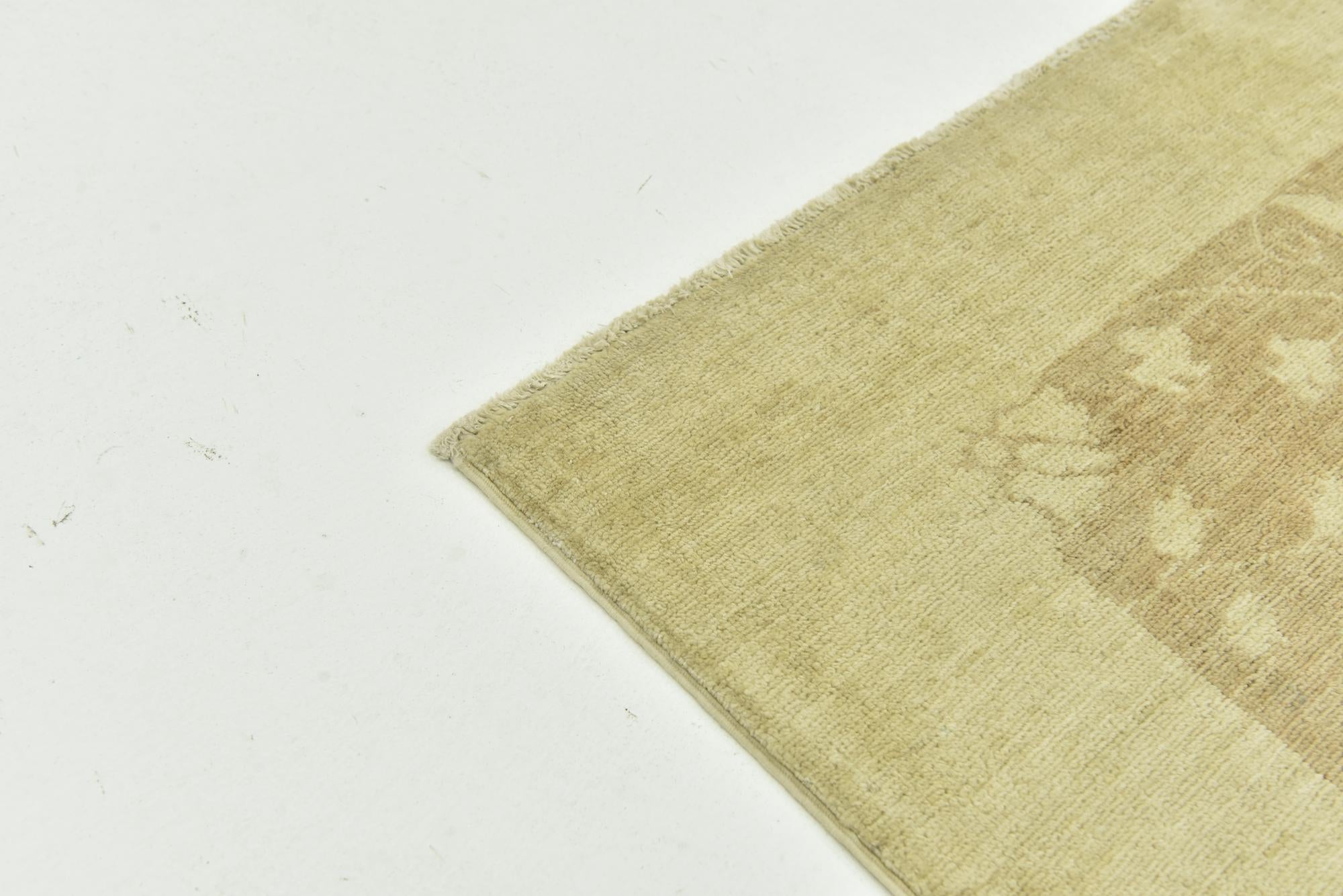 8' 9 x 11' 2 Hand Knotted Peshawar Ziegler Rug