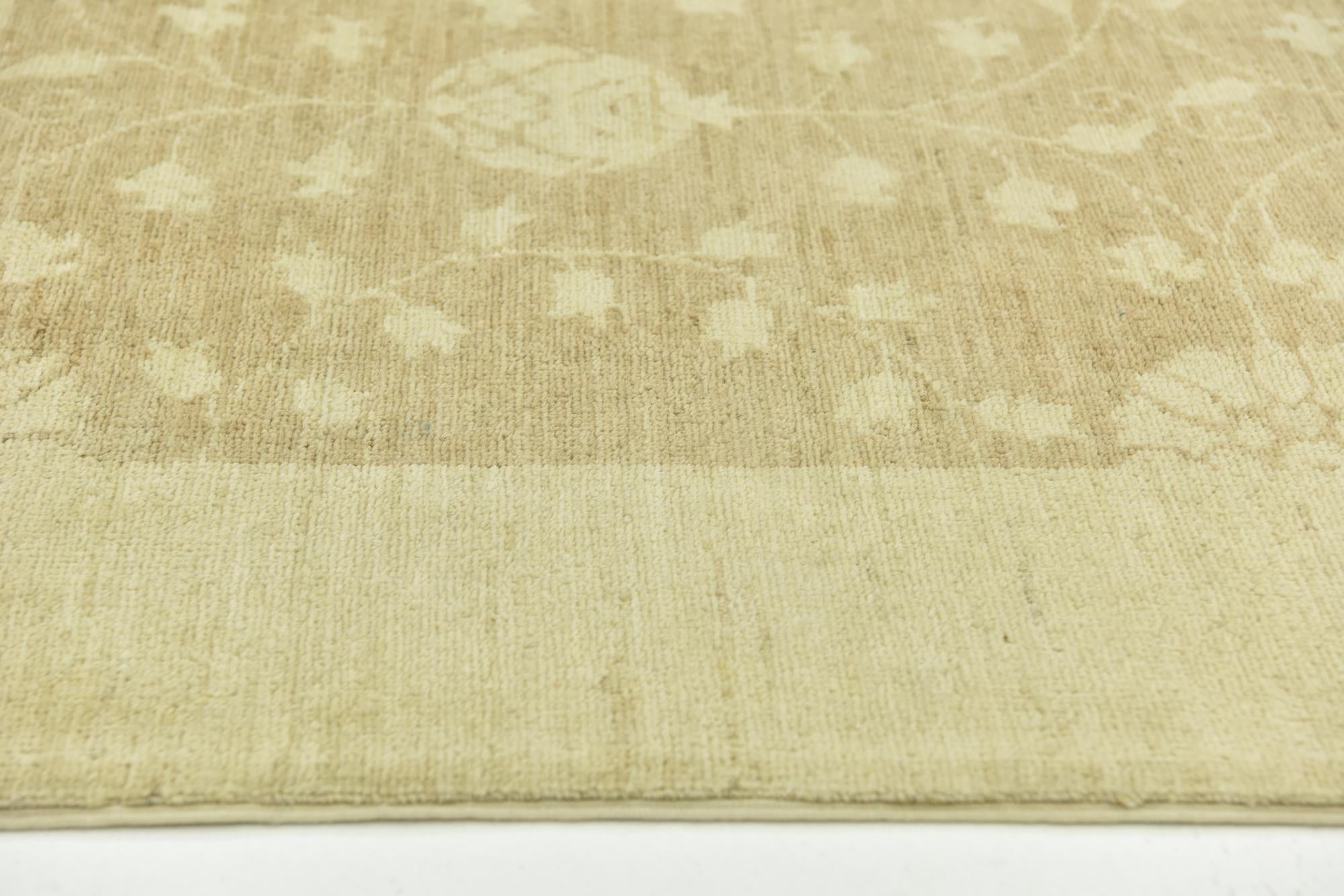 8' 9 x 11' 2 Hand Knotted Peshawar Ziegler Rug