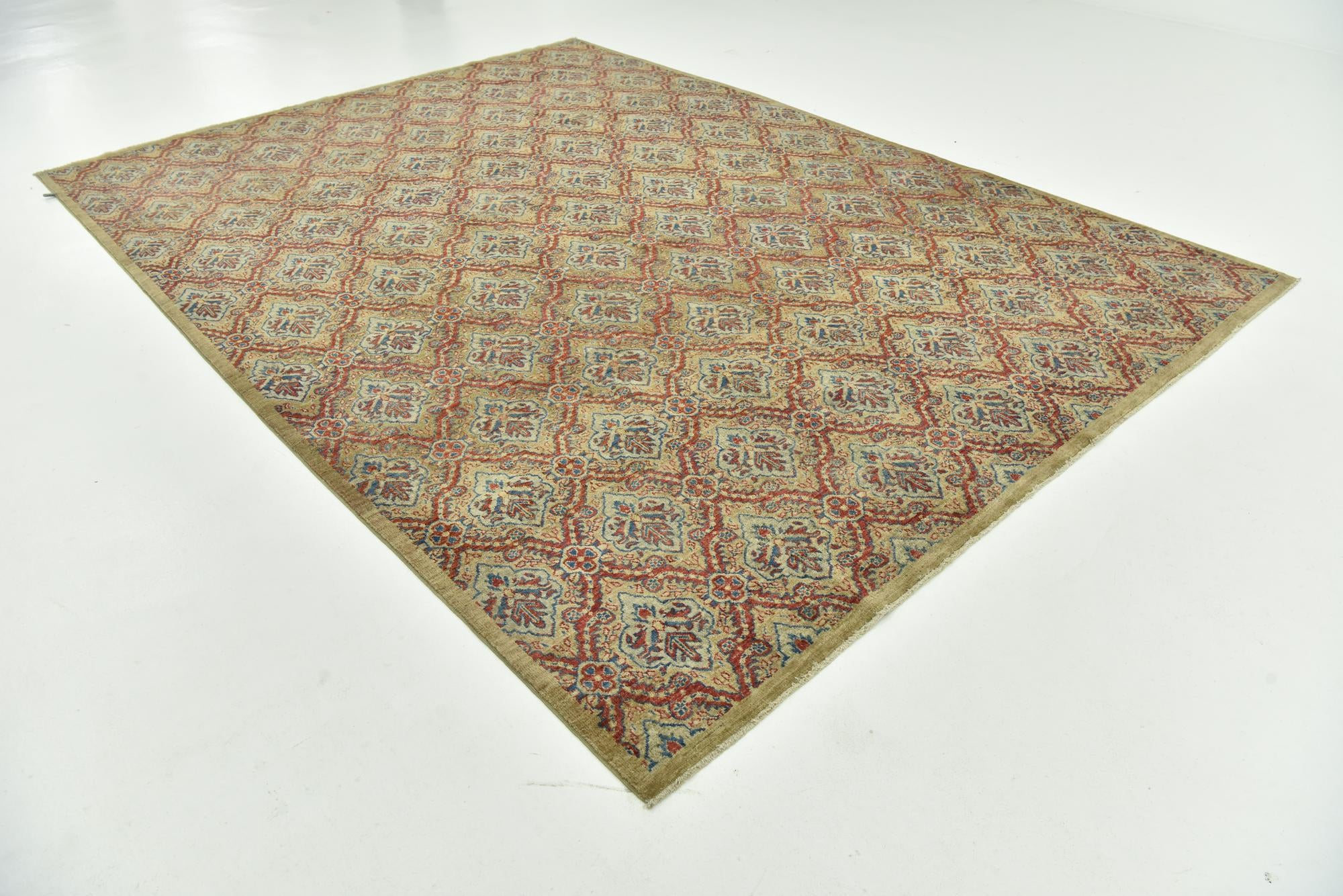 8' 4 x 11' 6 Hand Knotted Peshawar Ziegler Rug