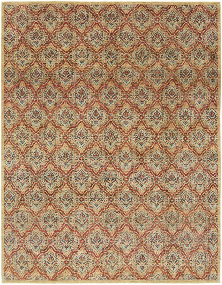 Detail image of 8' 4 x 11' 6 Hand Knotted Peshawar Ziegler Rug