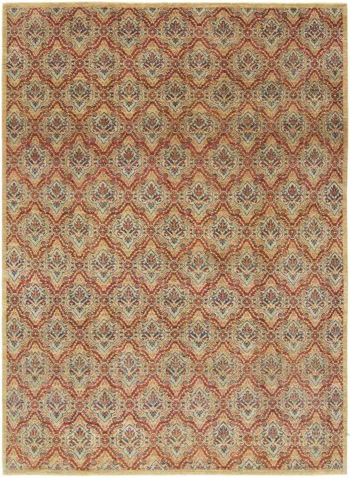 Detail image of 255cm x 350cm anudado a mano Peshawar Ziegler Alfombra