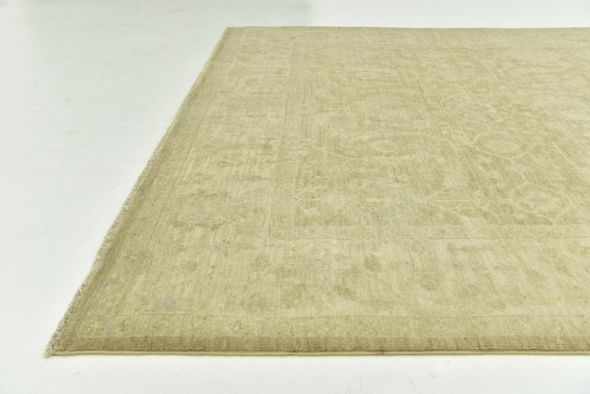 6' x 9' 2 Hand Knotted Peshawar Ziegler Rug