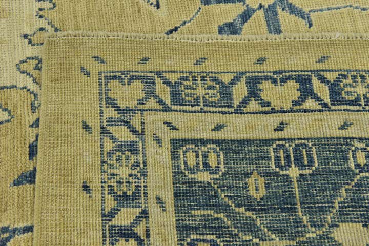 10' 5 x 14' 3 Hand Knotted Peshawar Ziegler Wool Rug