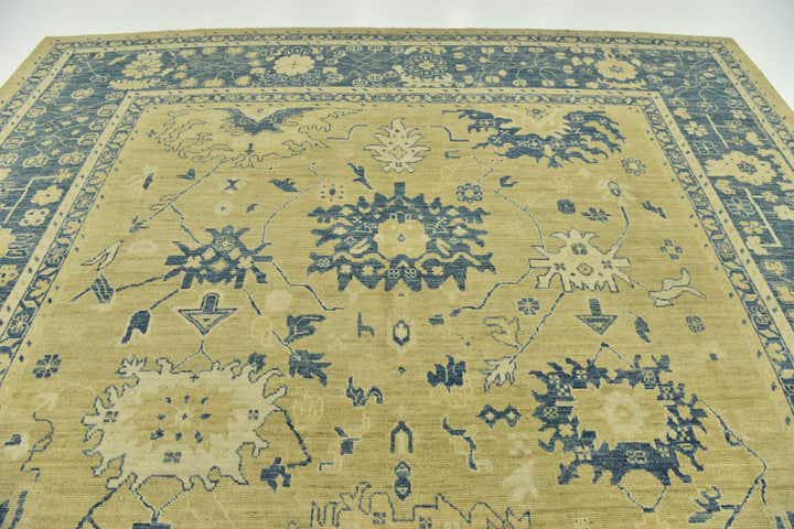 10' 5 x 14' 3 Hand Knotted Peshawar Ziegler Wool Rug