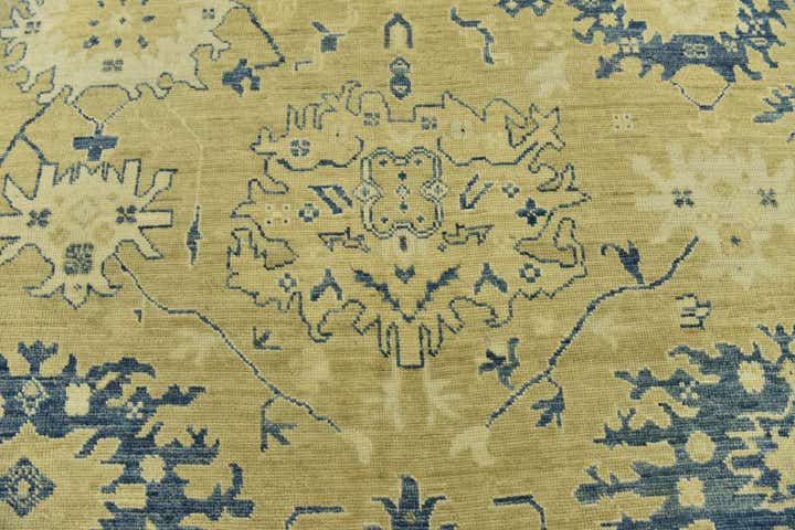 10' 5 x 14' 3 Hand Knotted Peshawar Ziegler Wool Rug