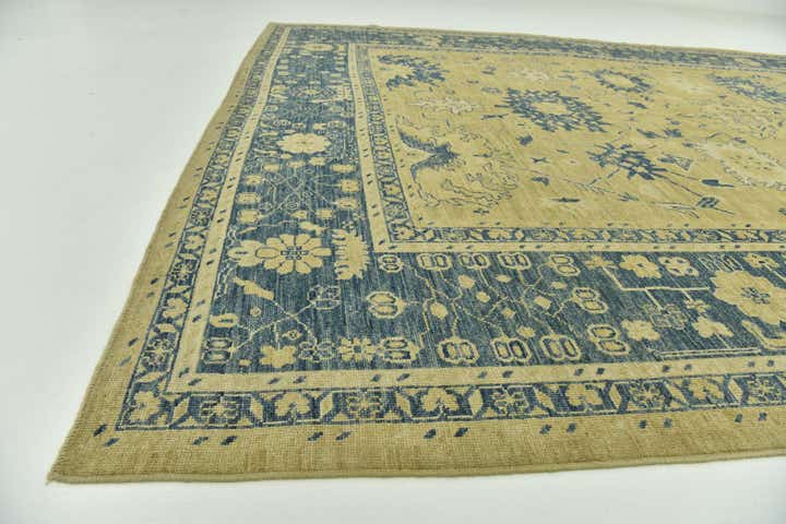 10' 5 x 14' 3 Hand Knotted Peshawar Ziegler Wool Rug