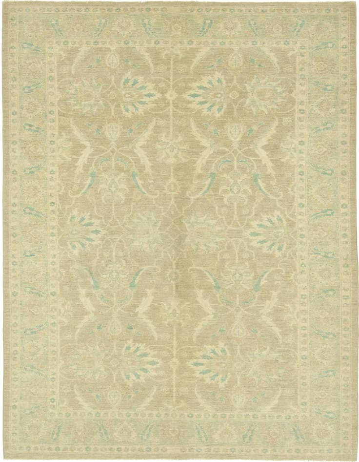 Detail image of 6' x 9' 9 Hand Knotted Peshawar Ziegler Rug