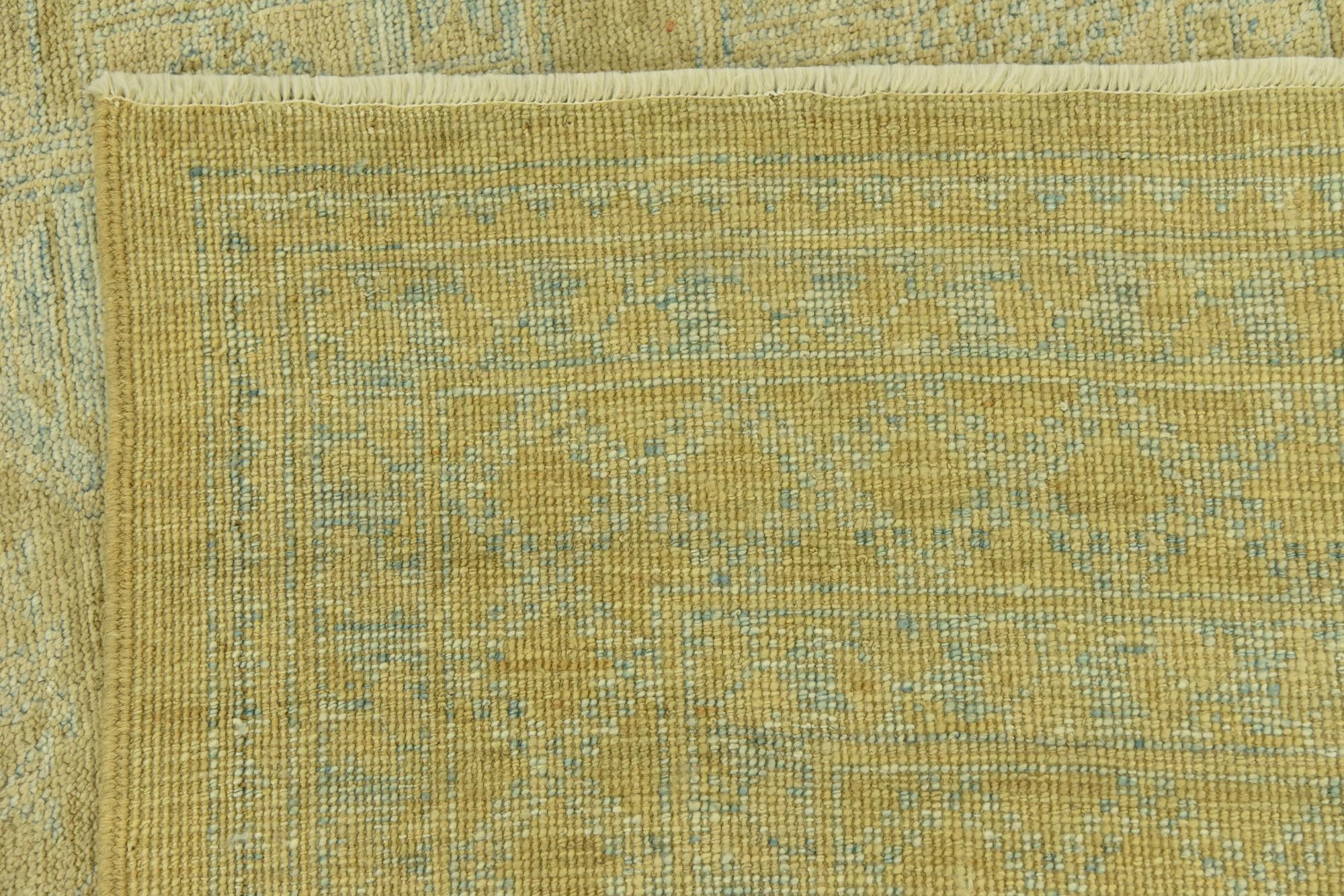 8' 8 x 9' 10 Hand Knotted Peshawar Ziegler Wool Rug
