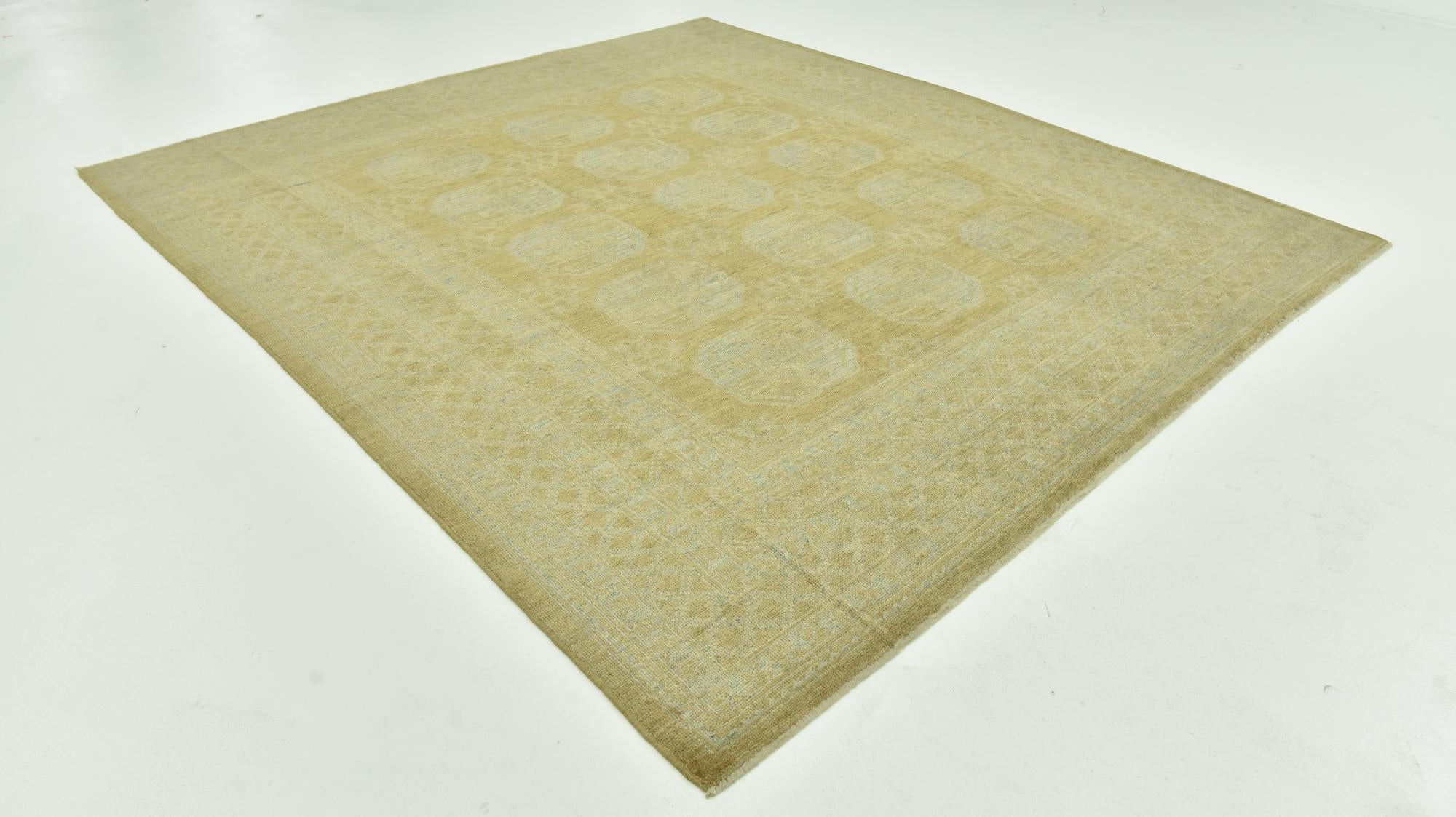 8' 8 x 9' 10 Hand Knotted Peshawar Ziegler Wool Rug