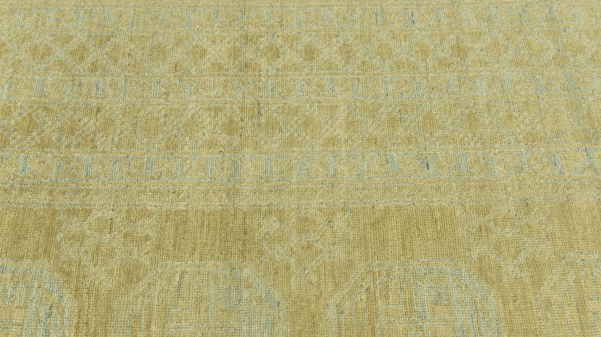 8' 8 x 9' 10 Hand Knotted Peshawar Ziegler Wool Rug