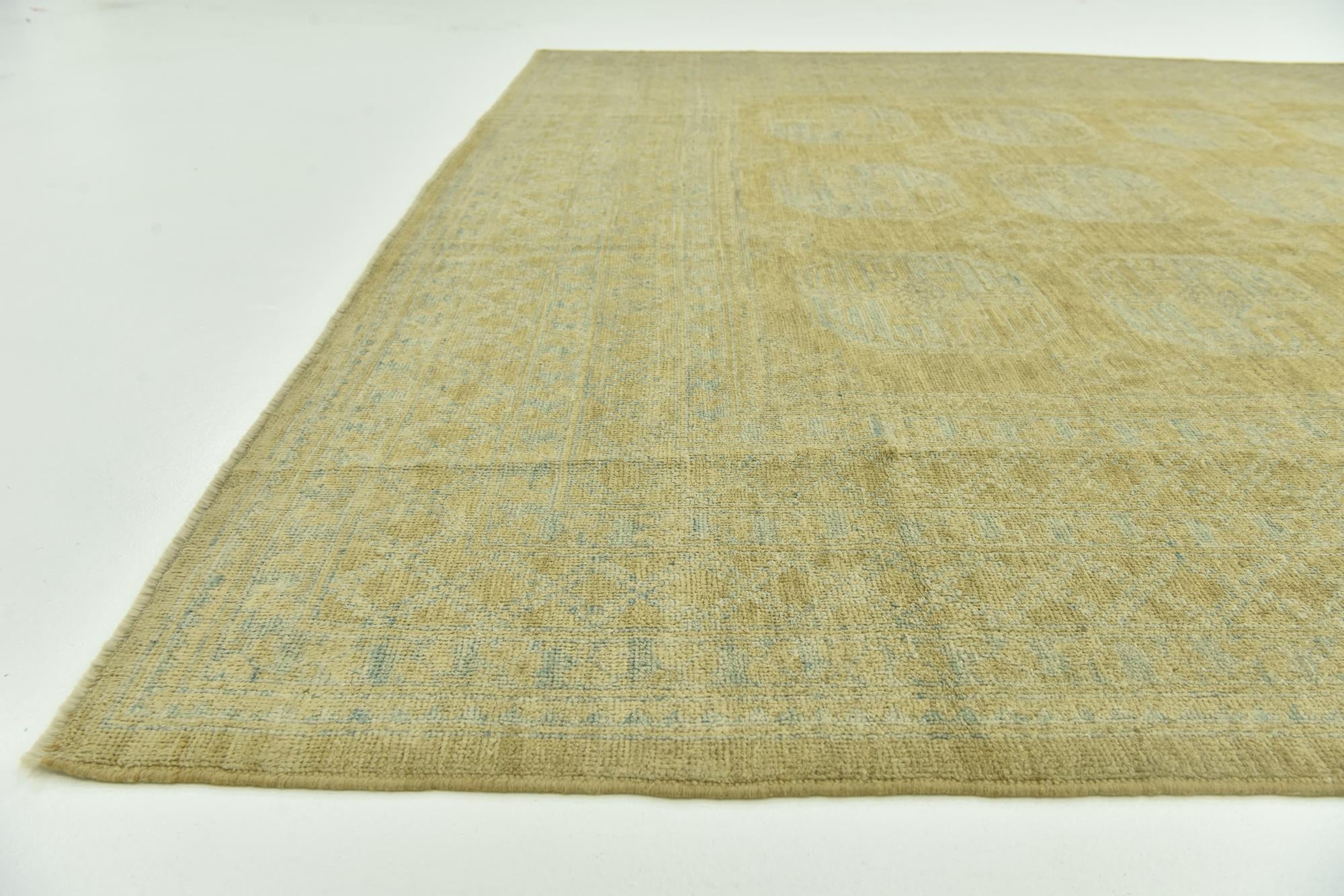 8' 8 x 9' 10 Hand Knotted Peshawar Ziegler Wool Rug