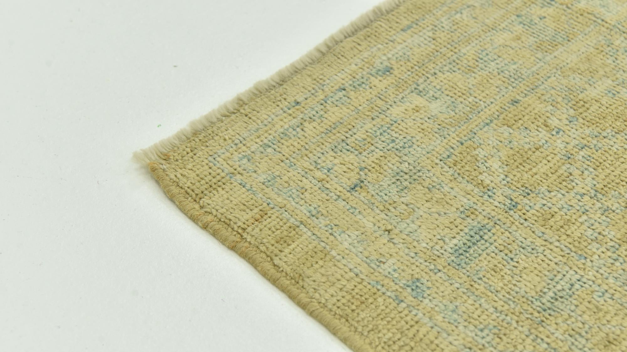 8' 8 x 9' 10 Hand Knotted Peshawar Ziegler Wool Rug