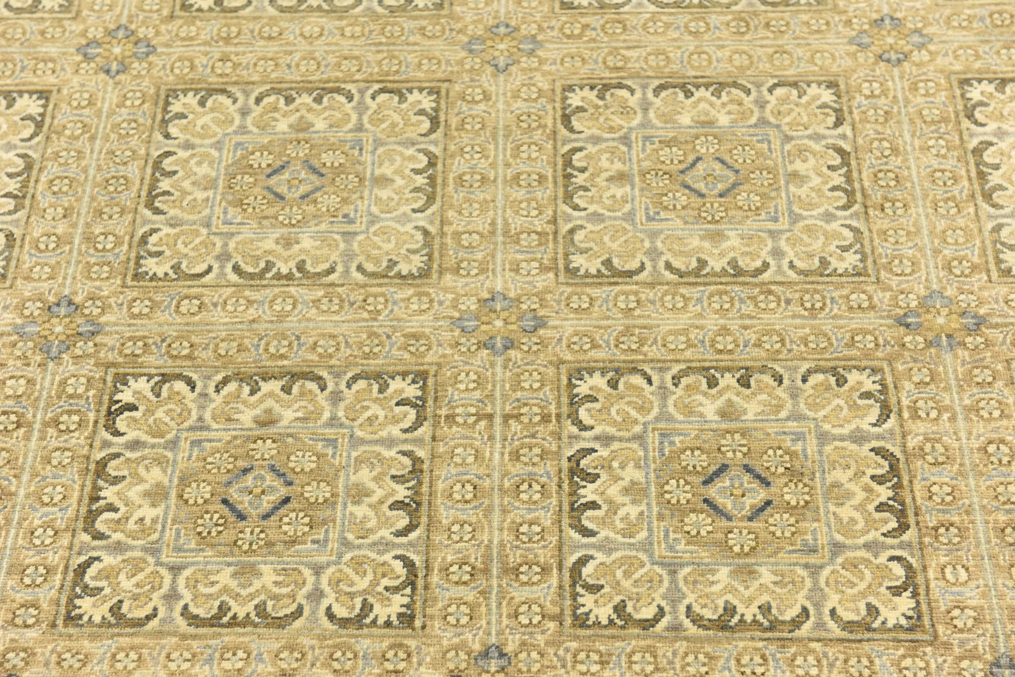 5' 8 x 8' Hand Knotted Peshawar Ziegler Rug
