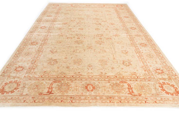 Detail image of 12' 2 x 17' 2 Hand Knotted Peshawar Ziegler Oriental Rug