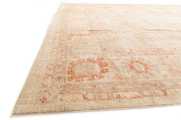 12' 2 x 17' 2 Hand Knotted Peshawar Ziegler Oriental Rug