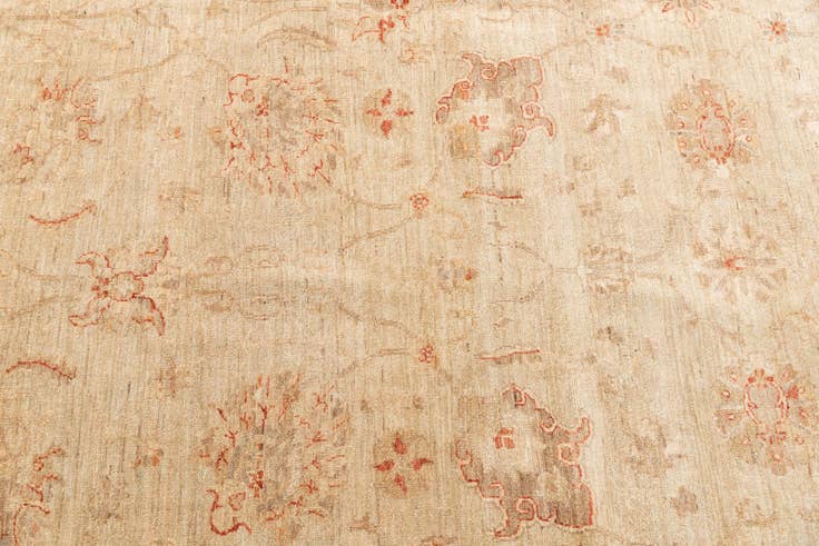 Detail image of 12' 2 x 17' 2 Hand Knotted Peshawar Ziegler Oriental Rug