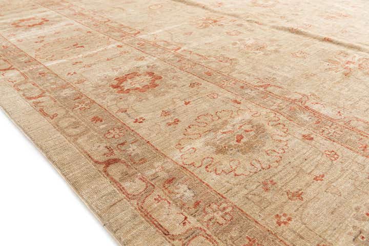 12' 2 x 17' 2 Hand Knotted Peshawar Ziegler Oriental Rug