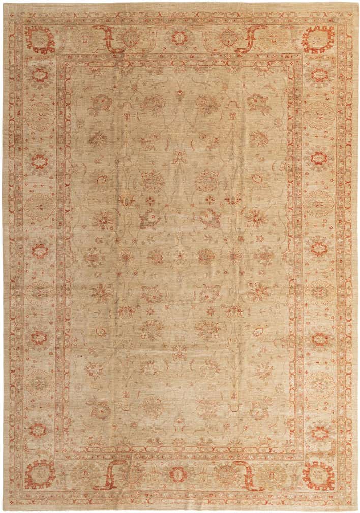 12' 2 x 17' 2 Hand Knotted Peshawar Ziegler Oriental Rug