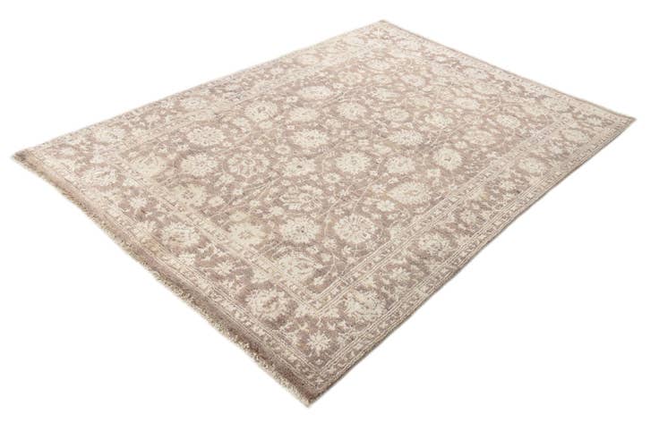 Detail image of 5' 5 x 8' Hand Knotted Peshawar Ziegler Rug