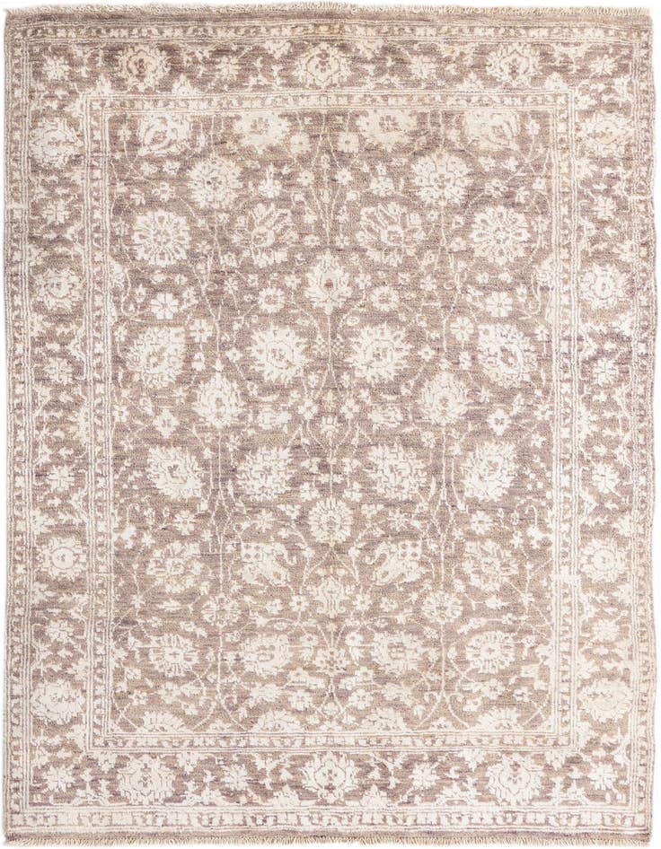 Detail image of 5' 5 x 8' Hand Knotted Peshawar Ziegler Rug