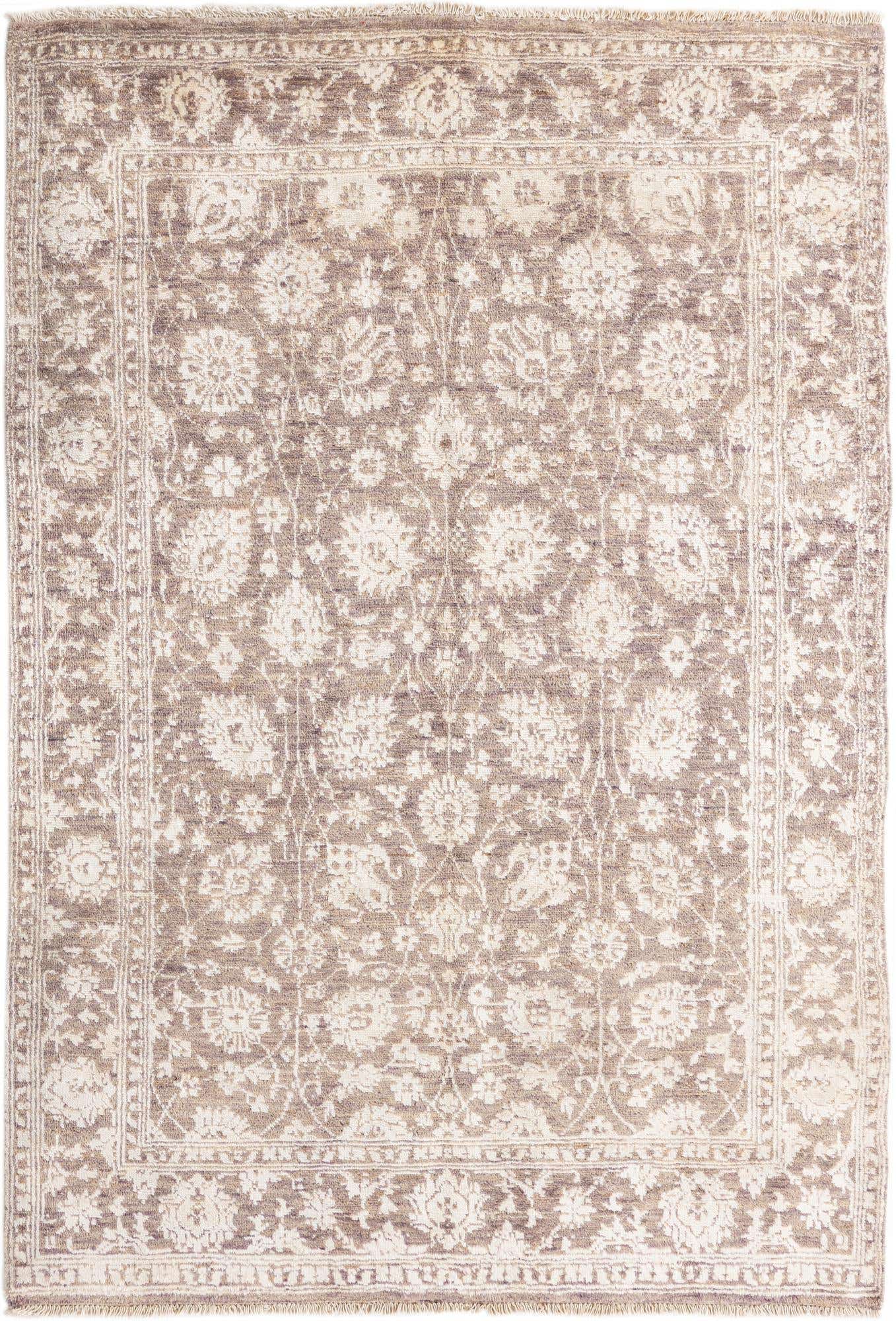 5' 5 x 8' Hand Knotted Peshawar Ziegler Rug