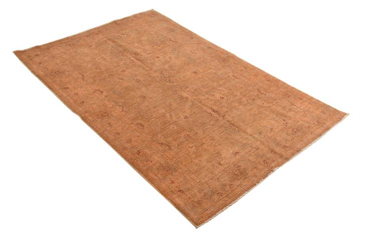 Detail image of 4' x 5' 10 Hand Knotted Peshawar Ziegler Rug
