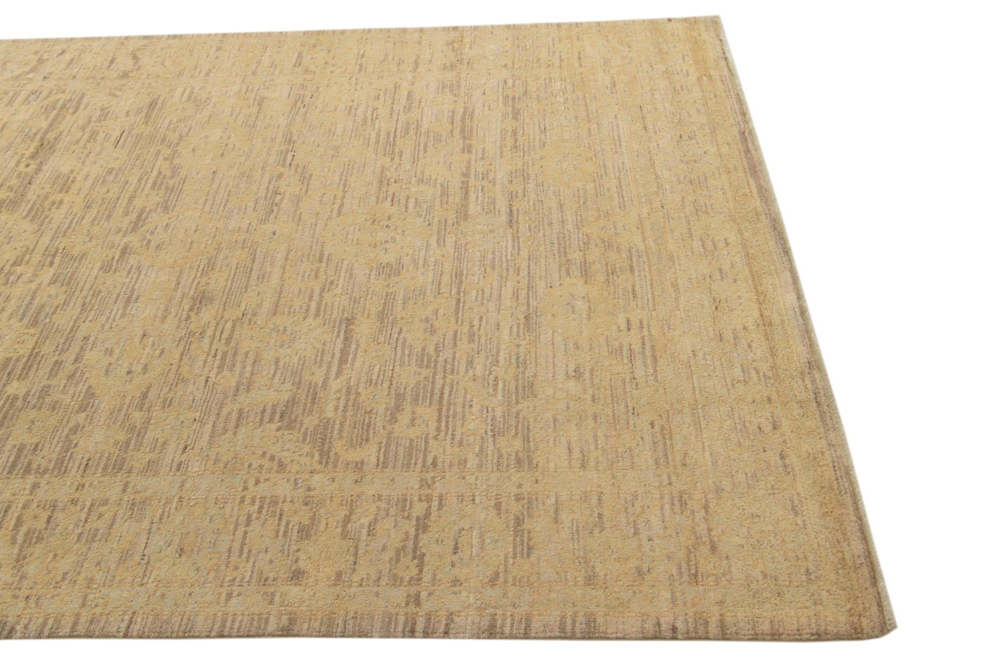 5' 6 x 8' Hand Knotted Peshawar Ziegler Rug