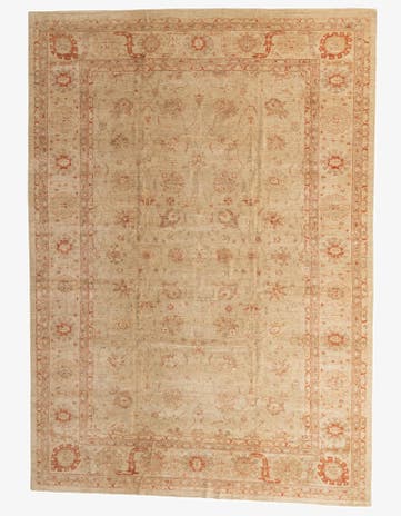 12' 2 x 17' 2 Hand Knotted Peshawar Ziegler Oriental Rug