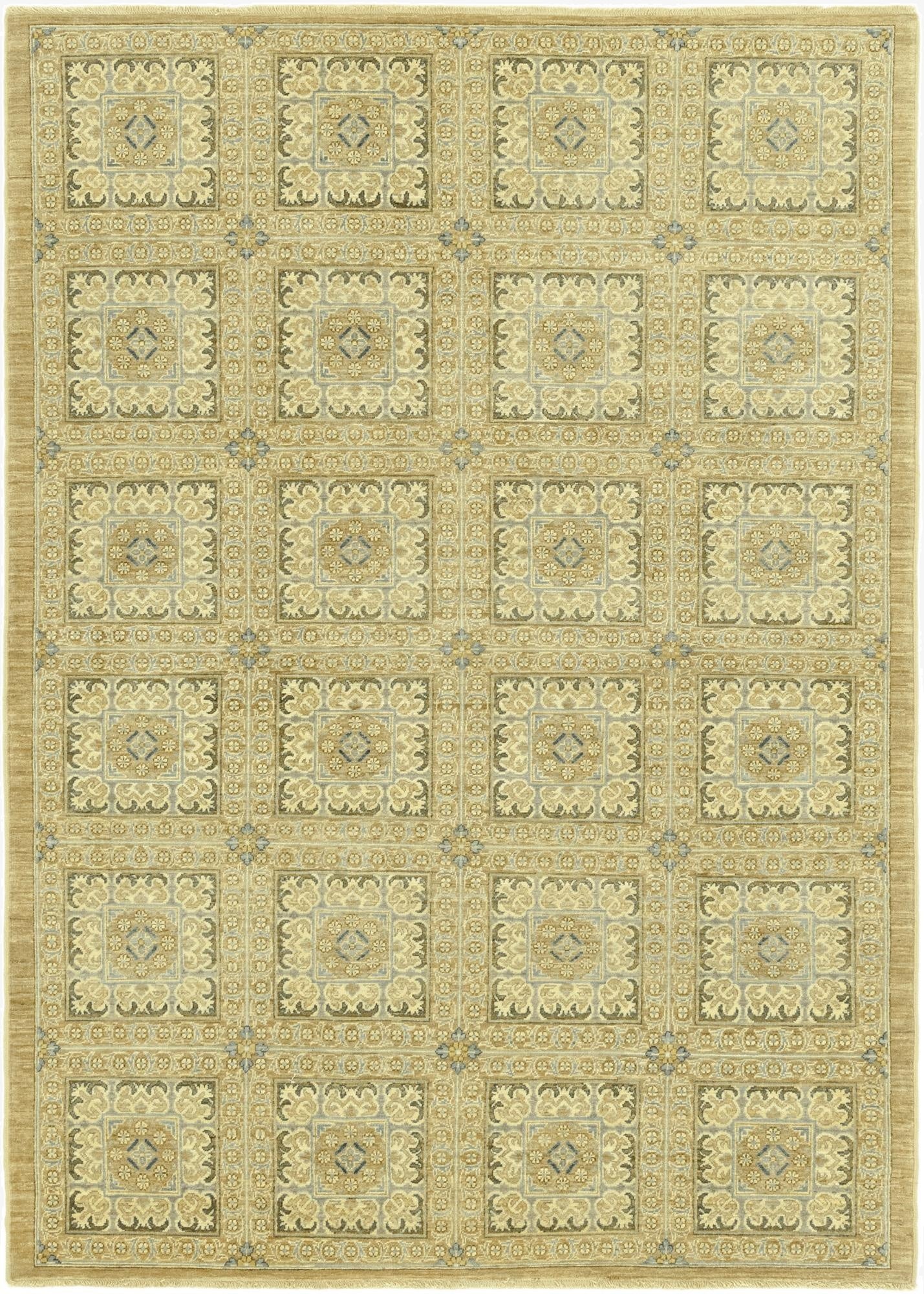 5' 8 x 8'  Hand Knotted Peshawar Ziegler Rug