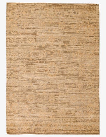 5' 1 x 7' Hand Knotted Peshawar Ziegler Rug